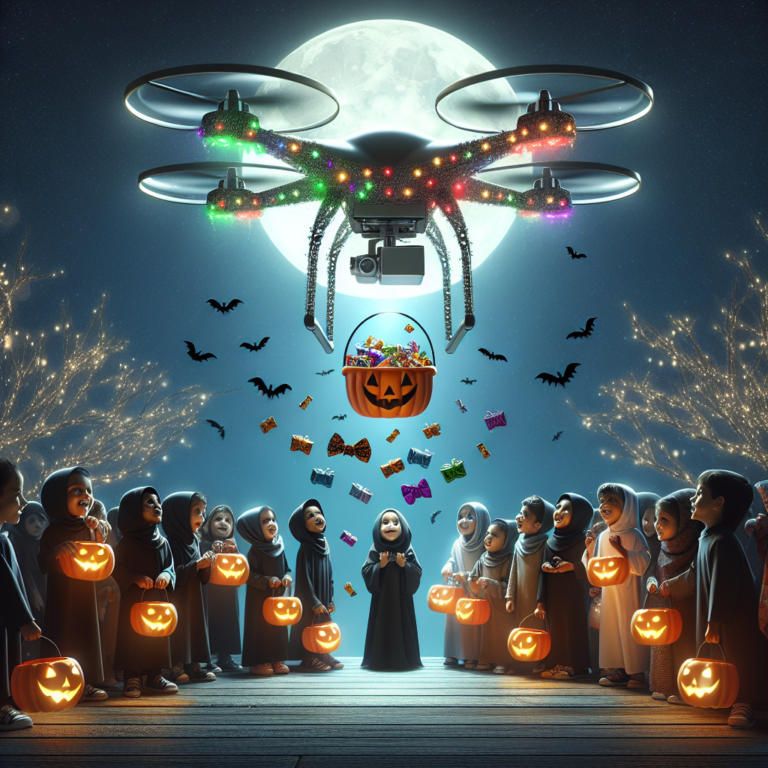 $1,500,000 drones help give away Feastables to trick-or-treaters feat. @ThatDroneShowGuy