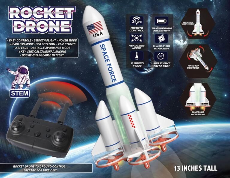 Rocket Drone Space Force Quadcopter Review
