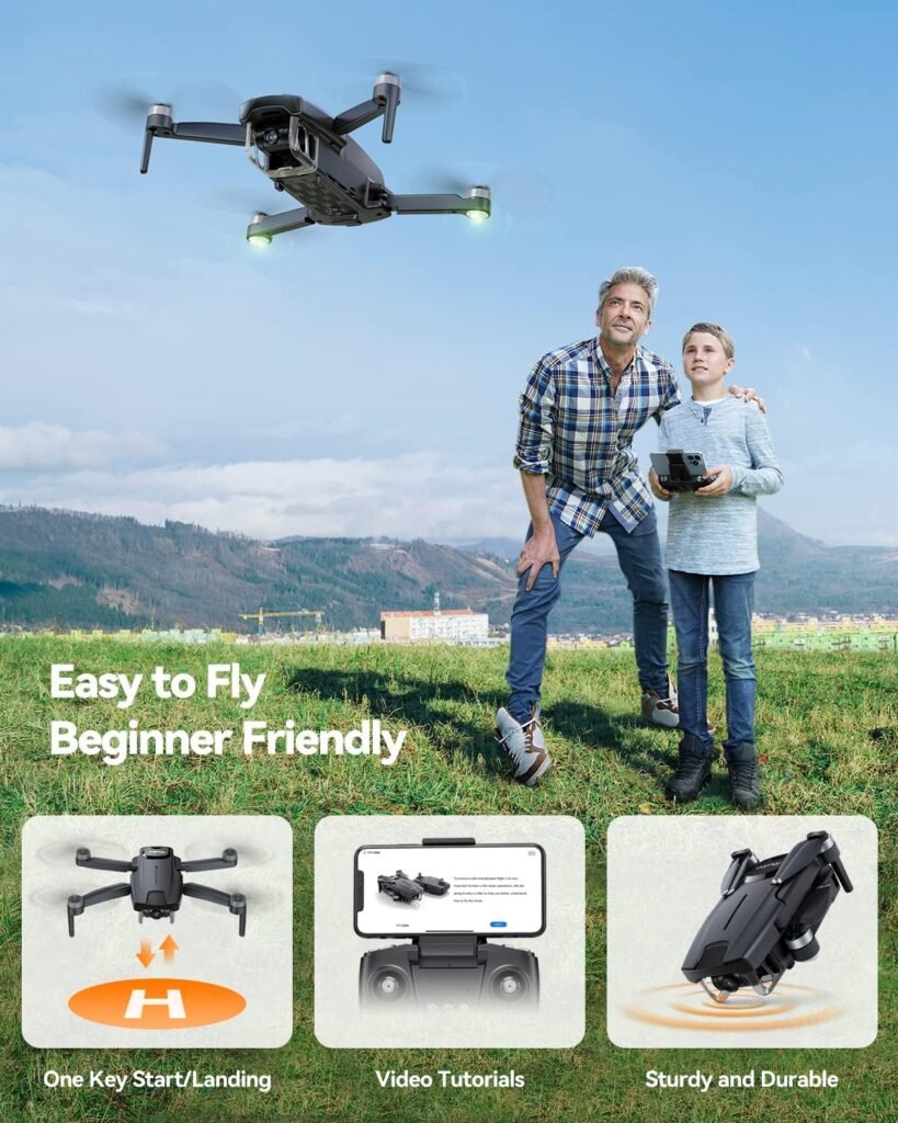 Ruko F11GIM2 Drones with Camera for Adults 4K, 64Mins Flight Time, 2-Axis Gimbal  EIS, 9800ft Long Range Video Transmission, GPS Auto Return and Follow Me Quadcopter Compliance with FAA Remote ID, Level 6 Wind Resistance