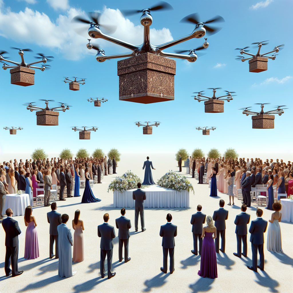 Uninvited Drone Show at a Wedding Uninvited Drone Show at a Wedding